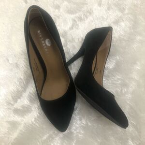 Riverberry Black Suede Heels Size 7